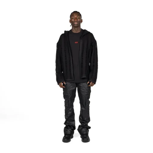 424 Black Laddering Hoodie