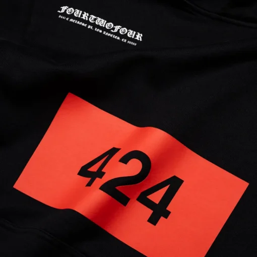 424 Felpa Stampata Hoodie