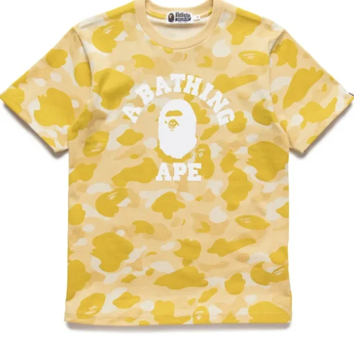 A Bathing Ape Color Camo College Tee
