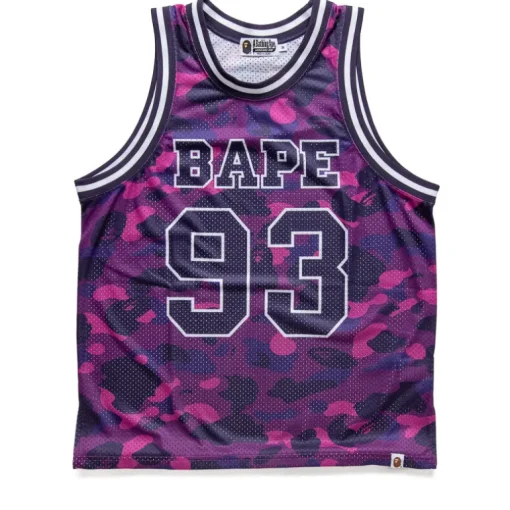 A Bathing Ape Color Camo Basketball Tank Top