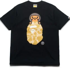 A Bathing Ape Color Camo Milo On Head Tee