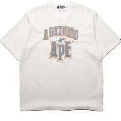 A Bathing Ape Crack Print Pattern Logo Tee