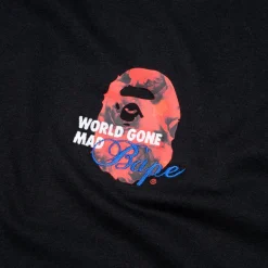 A Bathing Ape Floral Solid Camo Medium Ape Head Tee