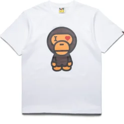 A Bathing Ape Heart Baby Milo Tee