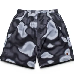 A Bathing Ape Liquid Camo One Point Beach Shorts