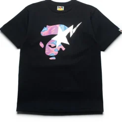 A Bathing Ape Liquid Camo Ape Face Sta Tee