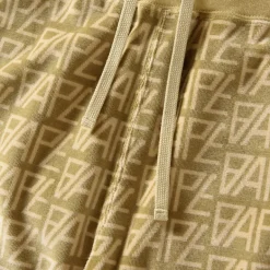 A Bathing Ape Logo Monogram Velour Shorts