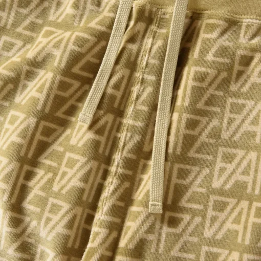 A Bathing Ape Logo Monogram Velour Shorts
