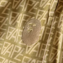 A Bathing Ape Logo Monogram Velour Shorts