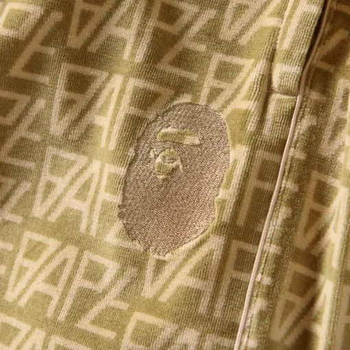 A Bathing Ape Logo Monogram Velour Shorts