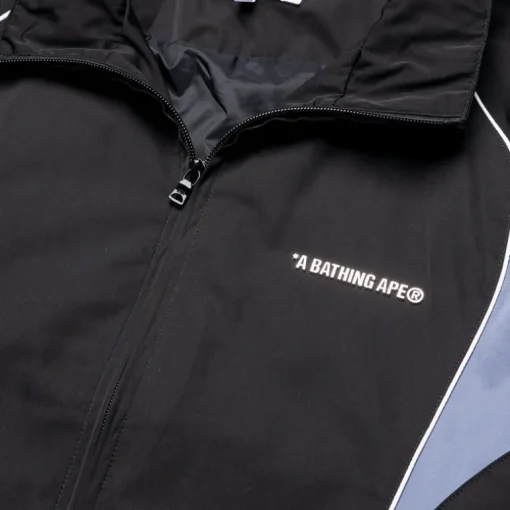 A Bathing Ape Logo Nylon Track Jacket