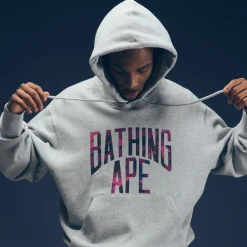 A Bathing Ape NYC Logo Pullover Hoodie