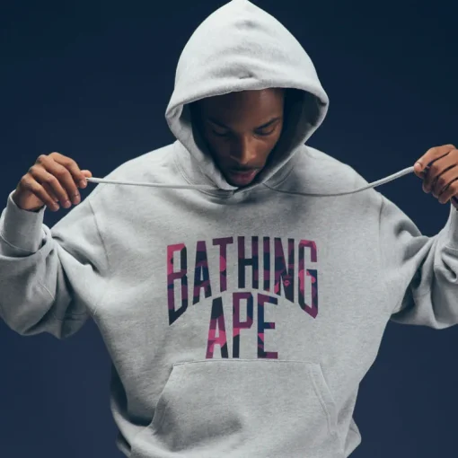 A Bathing Ape NYC Logo Pullover Hoodie