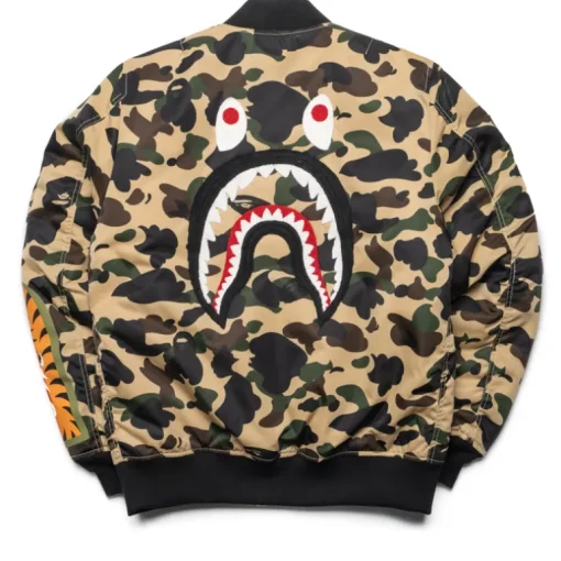 A Bathing Ape 1st Camo Shark MA-1 Jacket