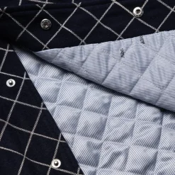Advisory Board Crystals Diamond Quilted Varsity Jacket