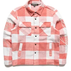Criminal Damage Embroidered Sleeve Check Shirt