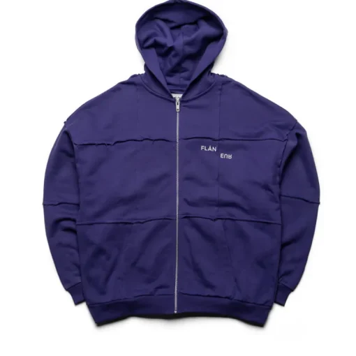 Flaneur Cut & Sew Zip Up Hoodie