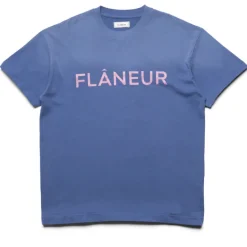 Flaneur Washed Puffed Logo Tee
