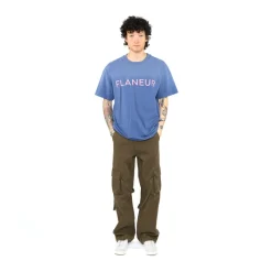 Flaneur Washed Puffed Logo Tee