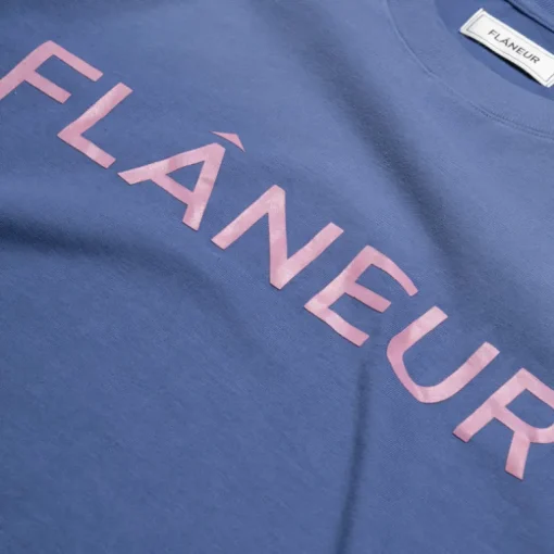 Flaneur Washed Puffed Logo Tee