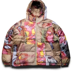 KidSuper Faces Collage Printed Puffer