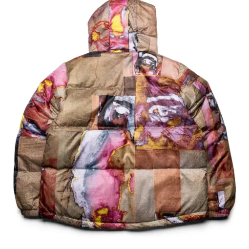 KidSuper Faces Collage Printed Puffer
