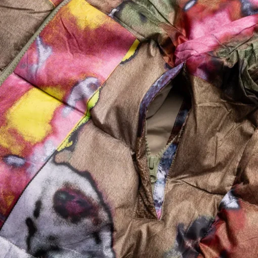 KidSuper Faces Collage Printed Puffer
