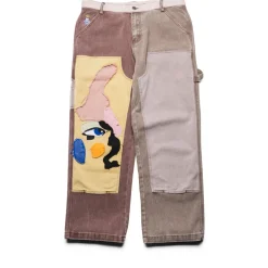 KidSuper Patchwork Face Double Knee Pant