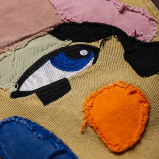 KidSuper Patchwork Face Double Knee Pant