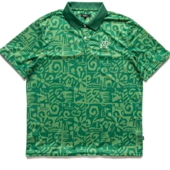 Malbon Golf Mezzo Performance Pique Printed Polo