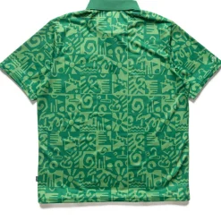 Malbon Golf Mezzo Performance Pique Printed Polo