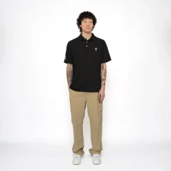 Malbon Golf Raglan Sleeve Mesh Polo