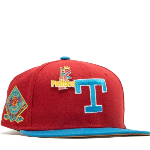 New Era x Politics Texas Rangers 59FIFTY Fitted Hat