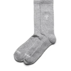 Politics Embroidered Crew Sock