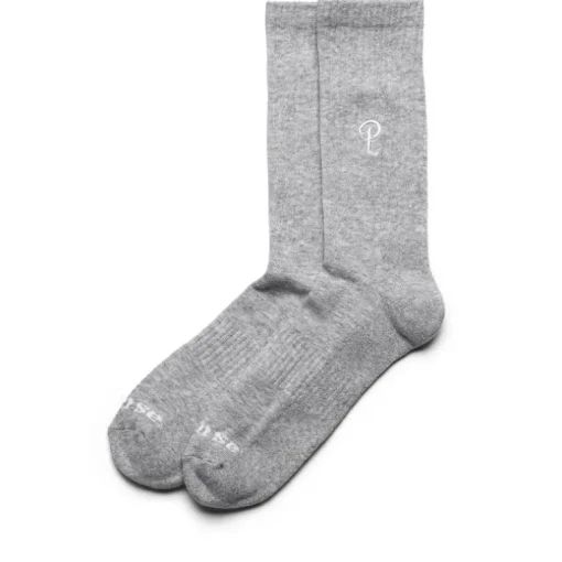 Politics Embroidered Crew Sock