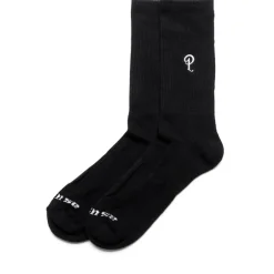 Politics Embroidered Crew Sock