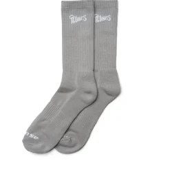 Politics Script Logo Socks