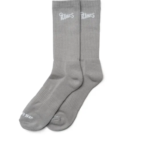 Politics Script Logo Socks