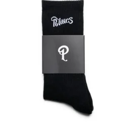 Politics Script Logo Socks