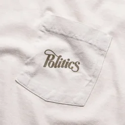 Politics Script Pocket Tee