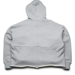 Purple Brand Distressed Cropped Hoodie