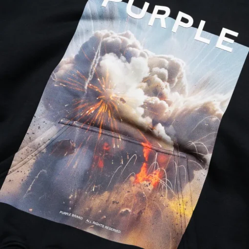 Purple Brand Fireworks Hoodie