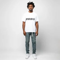 Purple Brand Gothic Wordmark Tee