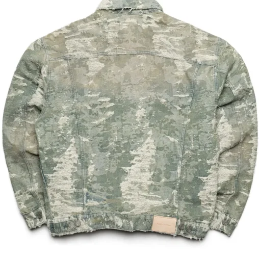 Purple Brand Jacquard Vintage Denim Oversized Jacket