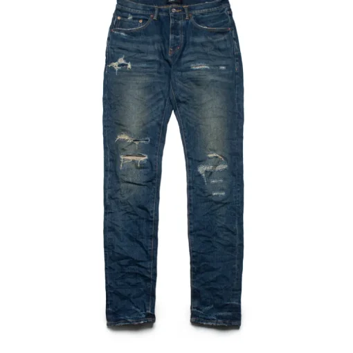 Purple Brand Low Rise Skinny Leg Light Destroy Jean