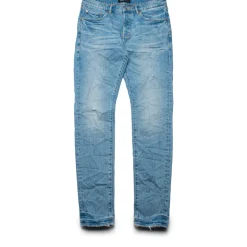 Purple Brand Low Rise Skinny Leg Vintage Abrasions Jean
