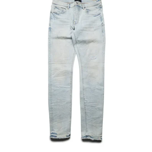 Purple Brand Low Rise Skinny Leg Fade Distressed Jean
