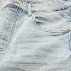 Purple Brand Low Rise Skinny Leg Fade Distressed Jean