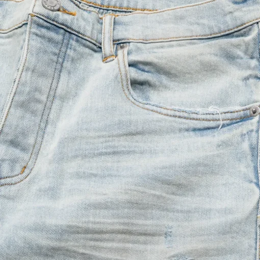 Purple Brand Low Rise Skinny Leg Fade Distressed Jean