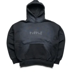 Purple Brand Studded Scratch Hoodie